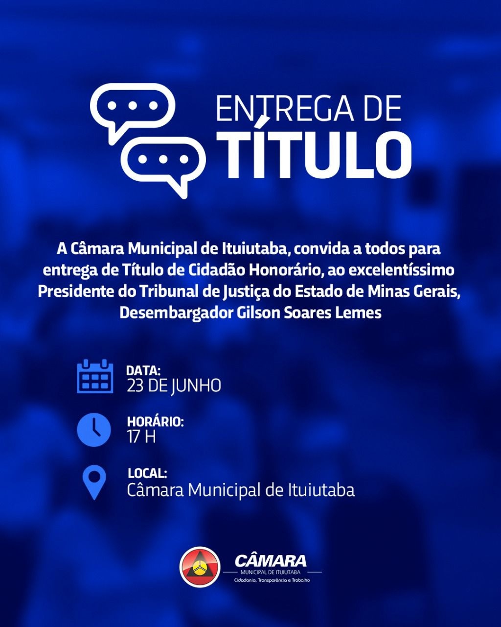 Convite para Entrega de Título