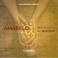 Setembro Amarelo, uma campanha de conscientização e prevenção contra o suicídio.